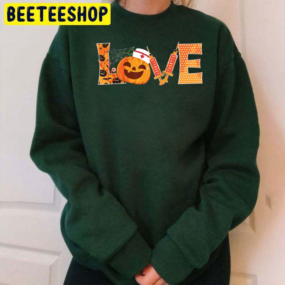 Love Nurse Pumpkin Halloween Trending Unisex Sweatshirt Love Nurse Pumpkin Halloween Trending Unisex Sweatshirt