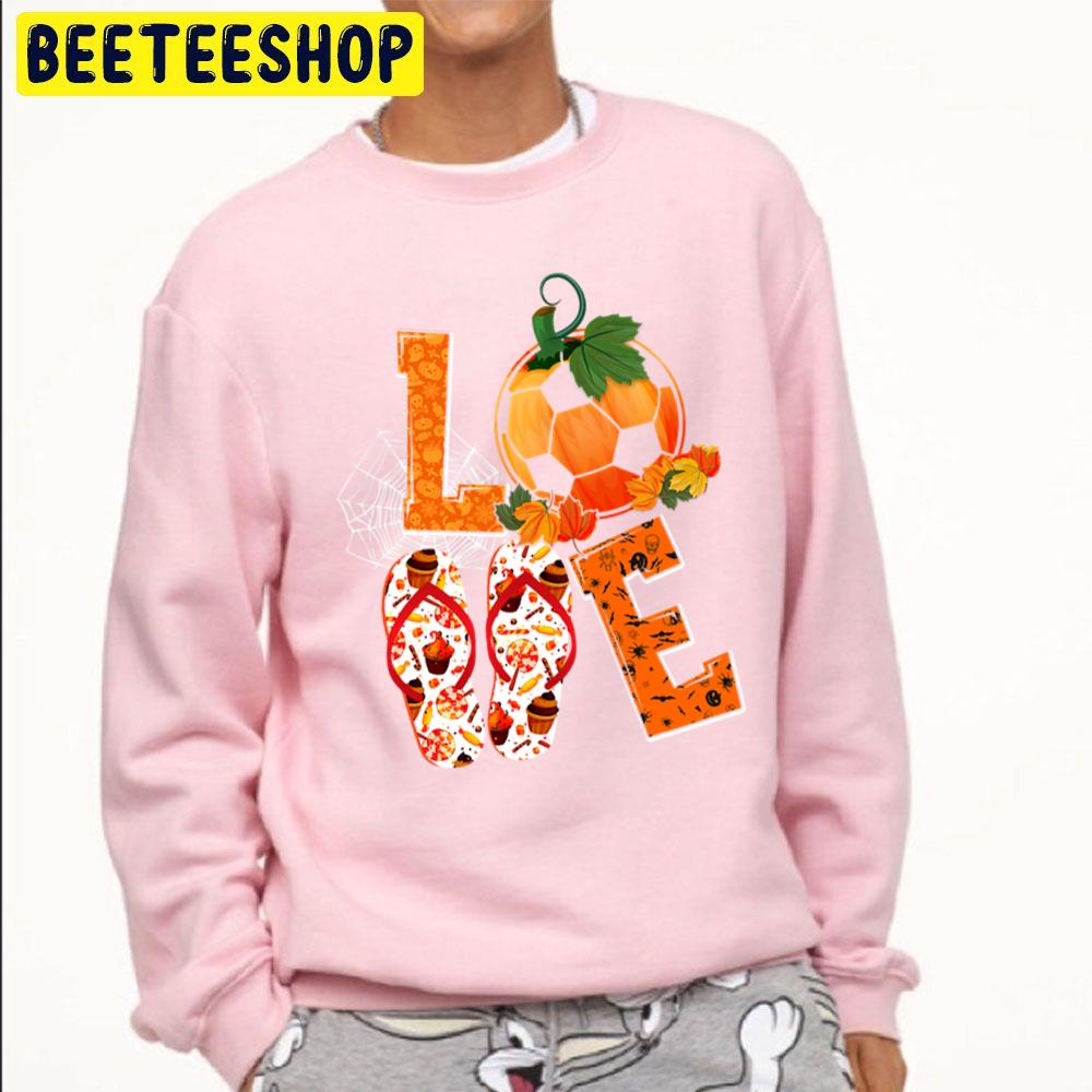 Love Sporty Pumpkin Volleyball Slippers Unisex Sweatshirt Love Sporty Pumpkin Volleyball Slippers Unisex Sweatshirt