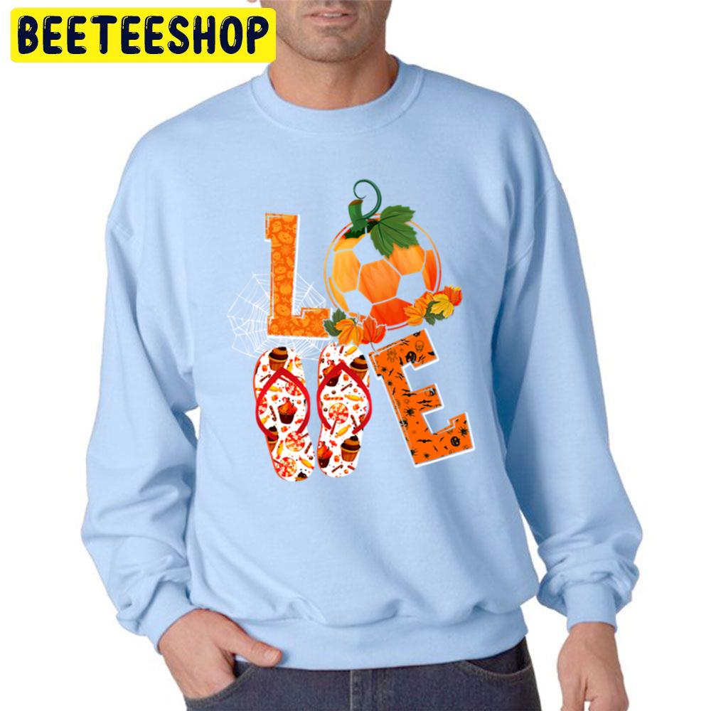 Love Sporty Pumpkin Volleyball Slippers Unisex Sweatshirt Love Sporty Pumpkin Volleyball Slippers Unisex Sweatshirt