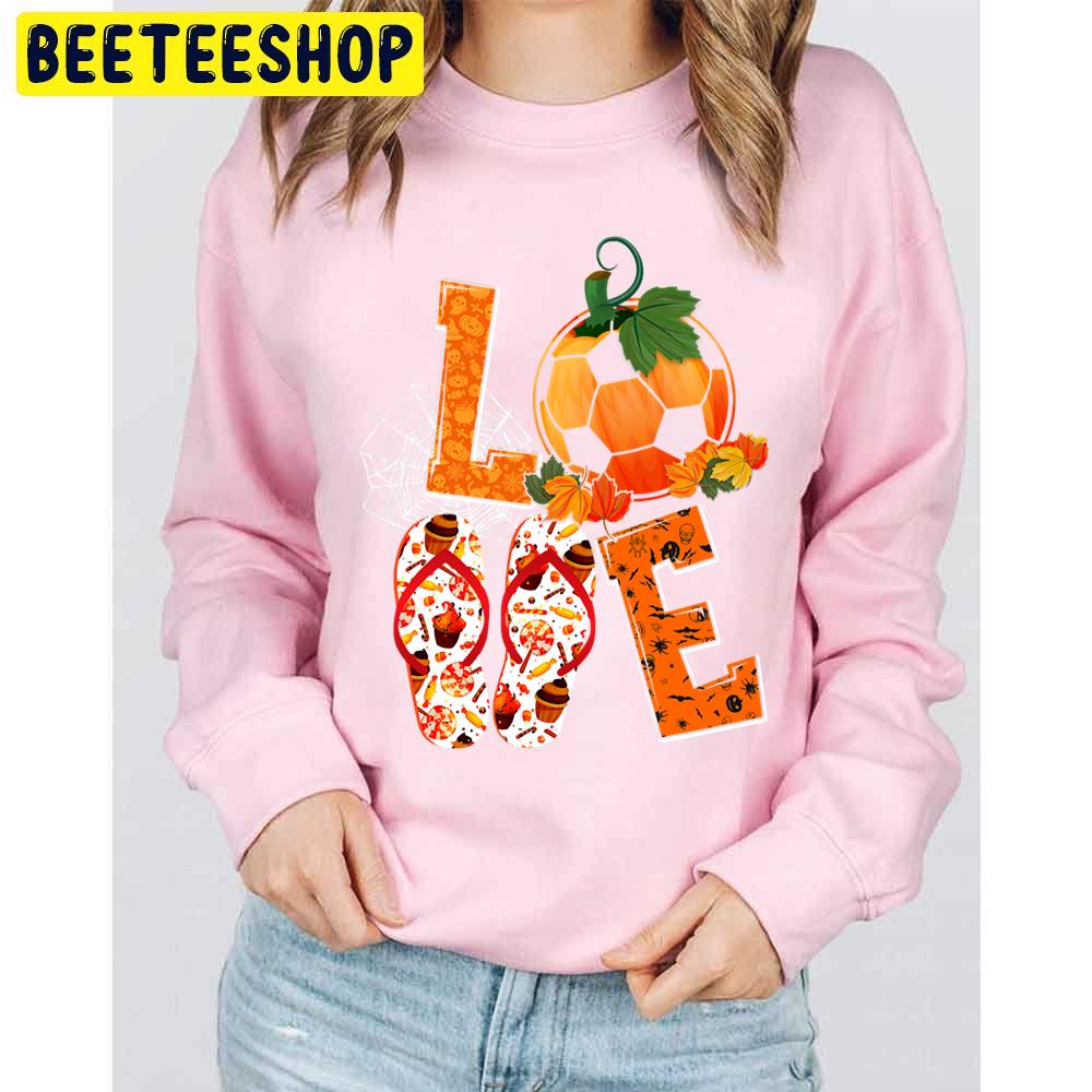 Love Sporty Pumpkin Volleyball Slippers Unisex Sweatshirt Love Sporty Pumpkin Volleyball Slippers Unisex Sweatshirt