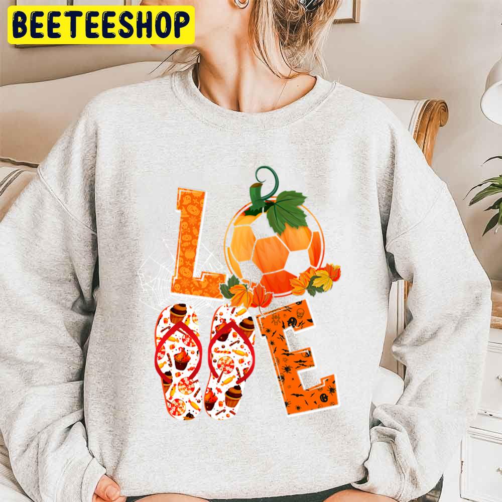 Love Sporty Pumpkin Volleyball Slippers Unisex Sweatshirt Love Sporty Pumpkin Volleyball Slippers Unisex Sweatshirt
