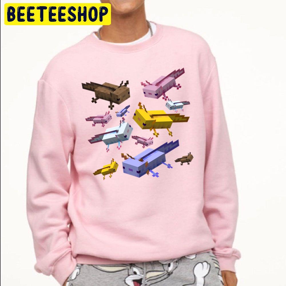 Lover Axolotl Minecraft Retro Wave Trending Unisex Sweatshirt Lover Axolotl Minecraft Retro Wave Trending Unisex Sweatshirt