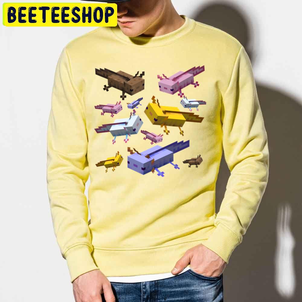 Lover Axolotl Minecraft Retro Wave Trending Unisex Sweatshirt Lover Axolotl Minecraft Retro Wave Trending Unisex Sweatshirt