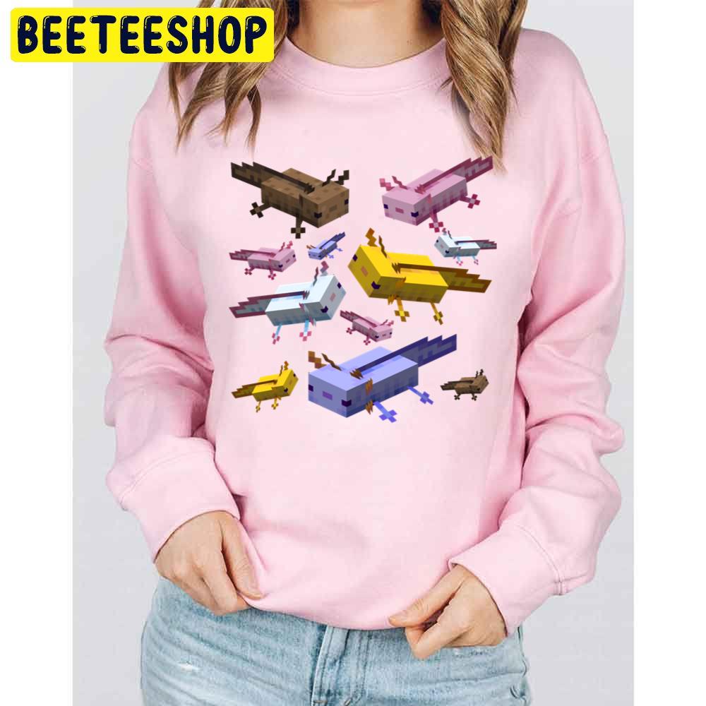 Lover Axolotl Minecraft Retro Wave Trending Unisex Sweatshirt Lover Axolotl Minecraft Retro Wave Trending Unisex Sweatshirt