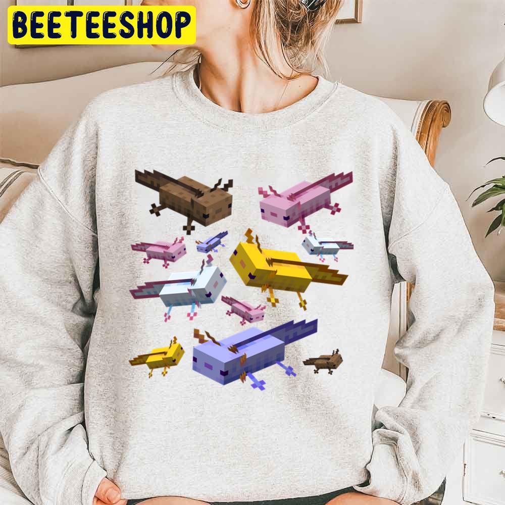 Lover Axolotl Minecraft Retro Wave Trending Unisex Sweatshirt Lover Axolotl Minecraft Retro Wave Trending Unisex Sweatshirt