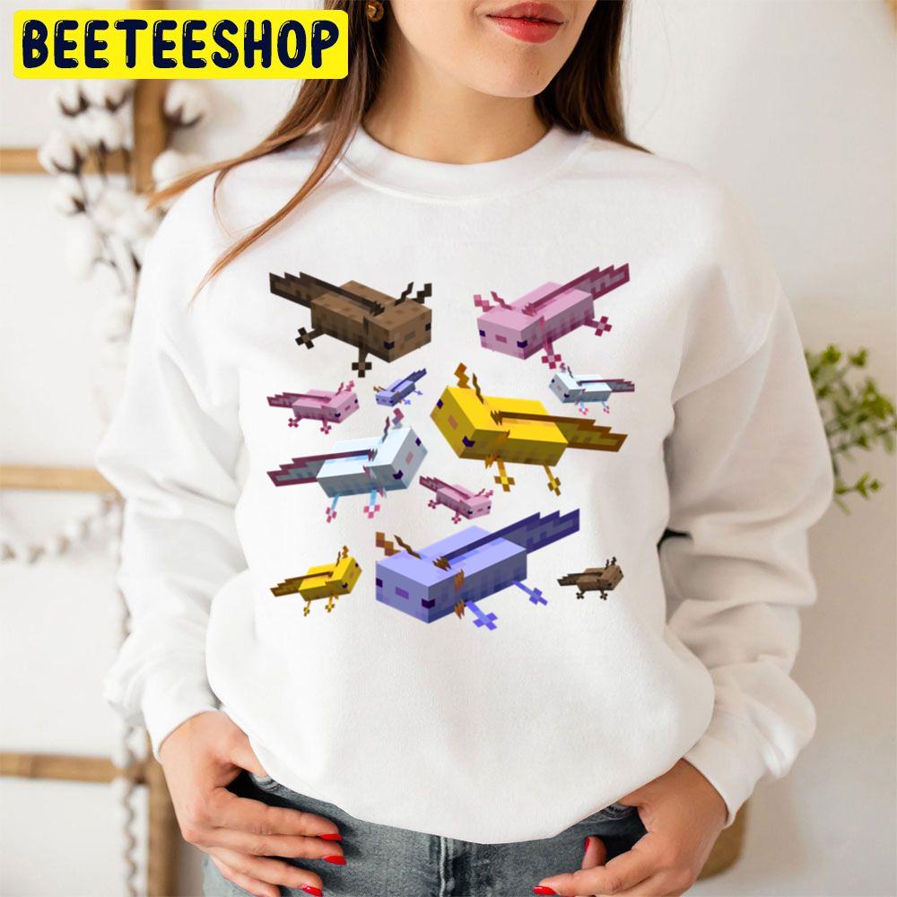 Lover Axolotl Minecraft Retro Wave Trending Unisex Sweatshirt Lover Axolotl Minecraft Retro Wave Trending Unisex Sweatshirt