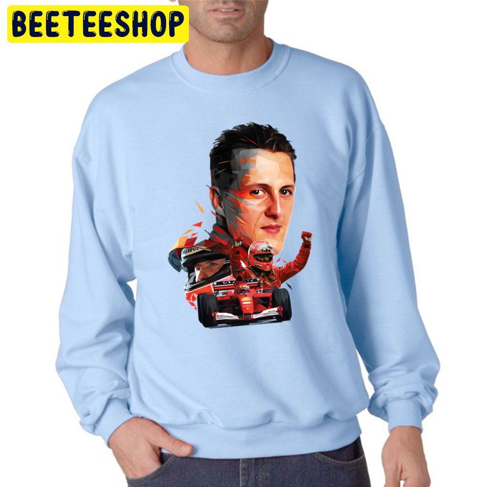 Low Poly Michael Schumacher Racing Trending Unisex Sweatshirt Low Poly Michael Schumacher Racing Trending Unisex Sweatshirt