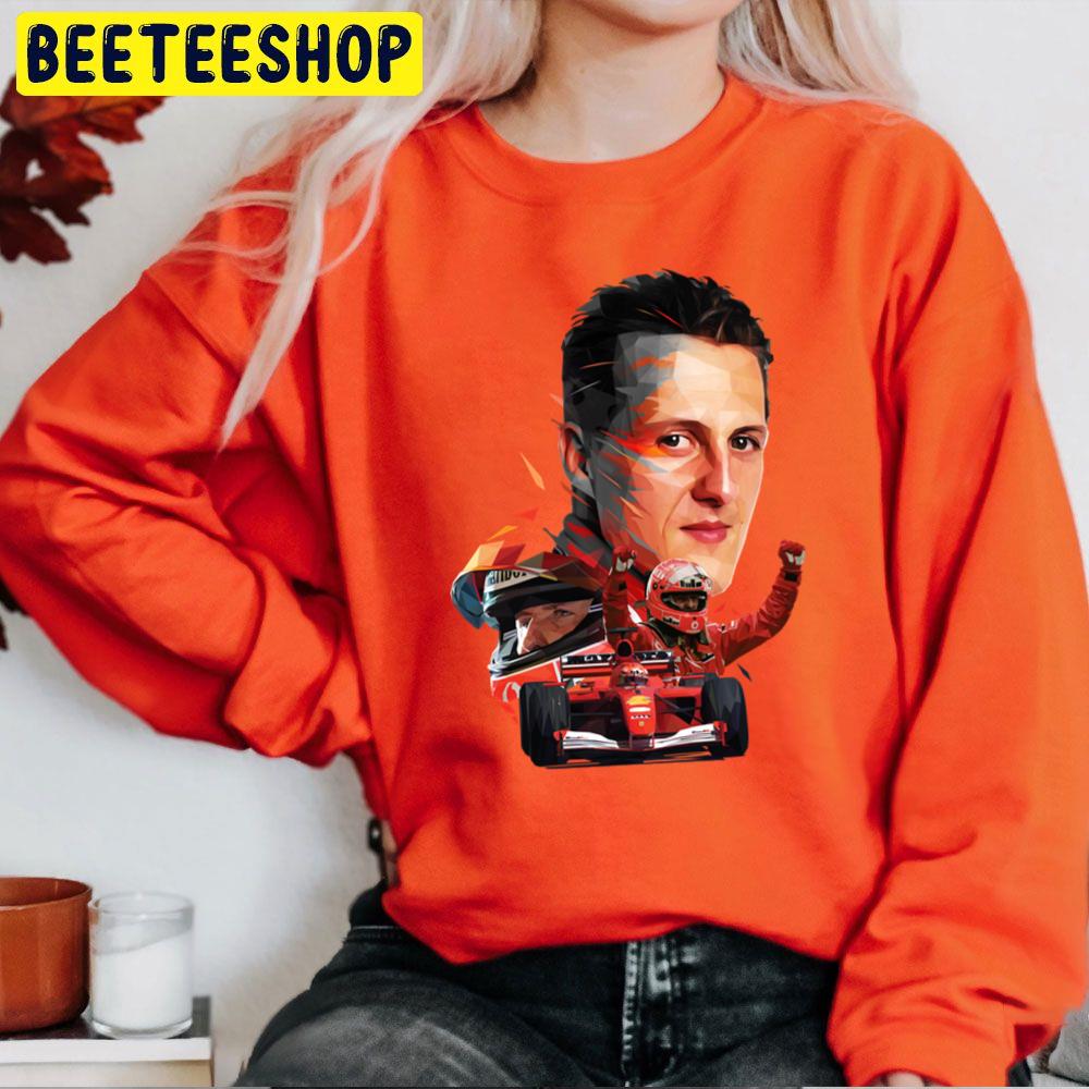 Low Poly Michael Schumacher Racing Trending Unisex Sweatshirt Low Poly Michael Schumacher Racing Trending Unisex Sweatshirt