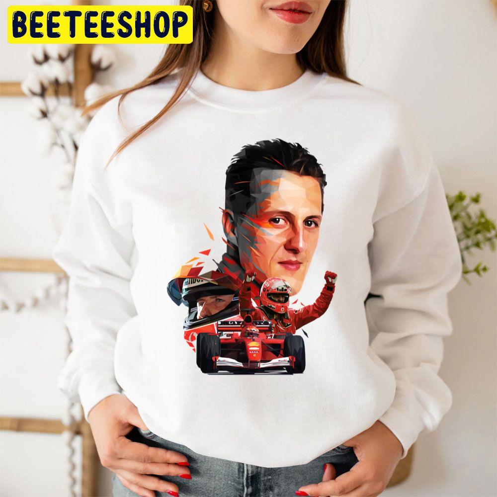 Low Poly Michael Schumacher Racing Trending Unisex Sweatshirt Low Poly Michael Schumacher Racing Trending Unisex Sweatshirt