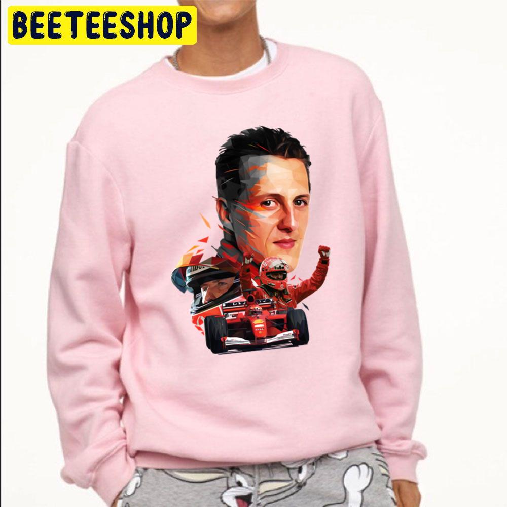 Low Poly Michael Schumacher Racing Trending Unisex Sweatshirt Low Poly Michael Schumacher Racing Trending Unisex Sweatshirt