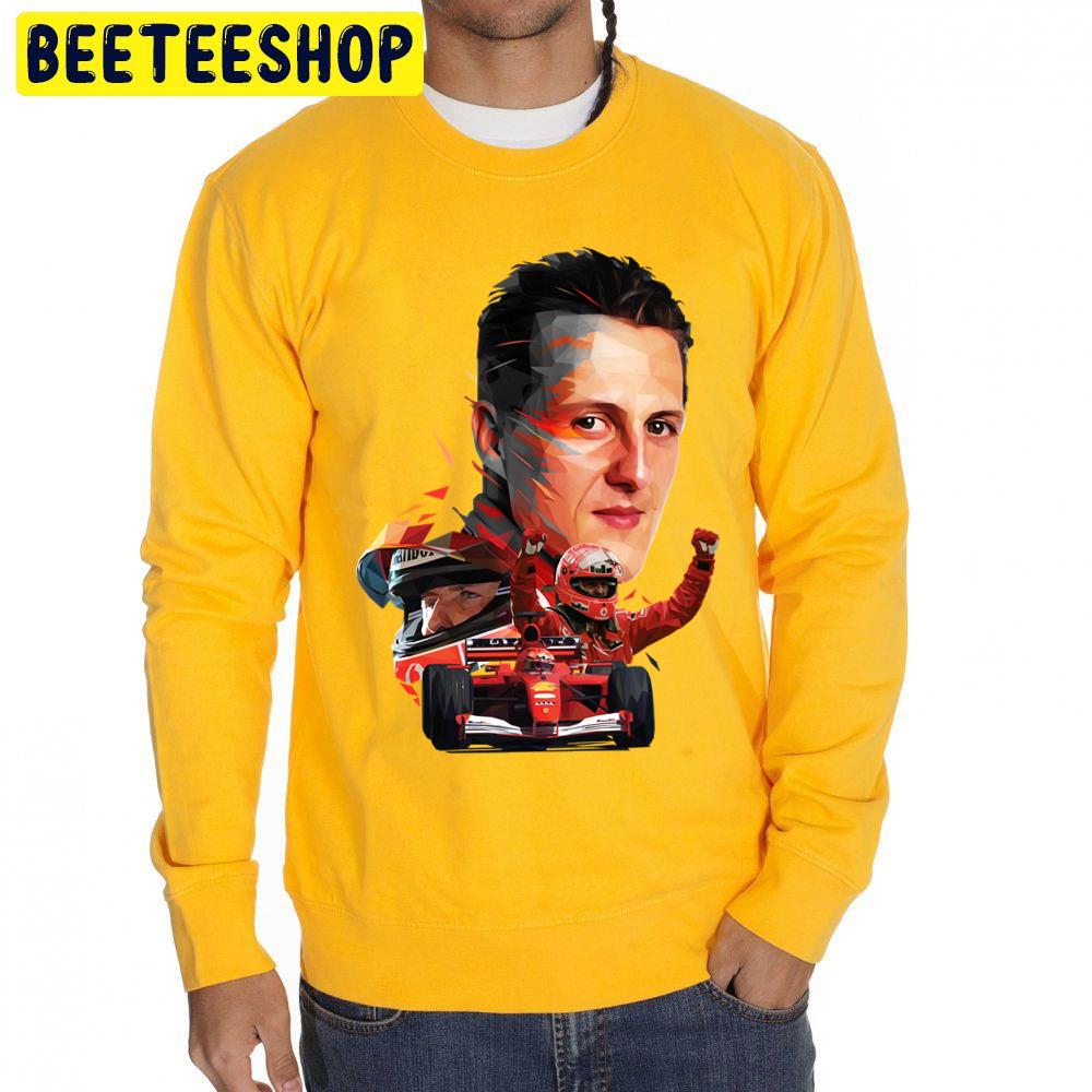 Low Poly Michael Schumacher Racing Trending Unisex Sweatshirt Low Poly Michael Schumacher Racing Trending Unisex Sweatshirt