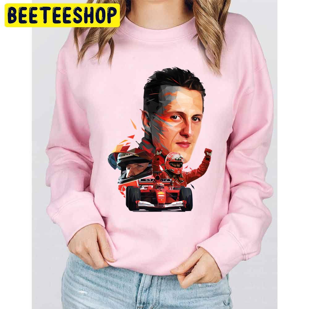 Low Poly Michael Schumacher Racing Trending Unisex Sweatshirt Low Poly Michael Schumacher Racing Trending Unisex Sweatshirt