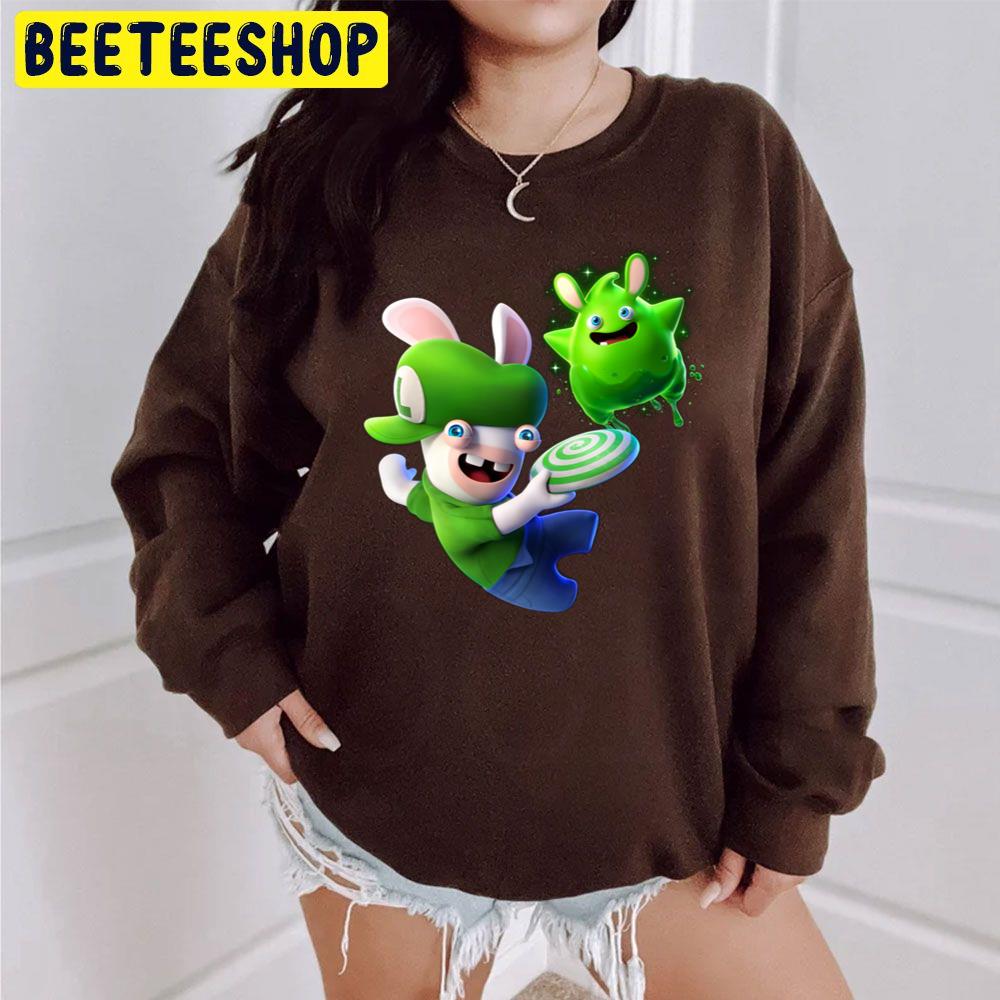 Luigi Mario + Rabbids Sparks Of Hope Game Trending Unisex Sweatshirt Luigi Mario + Rabbids Sparks Of Hope Game Trending Unisex Sweatshirt