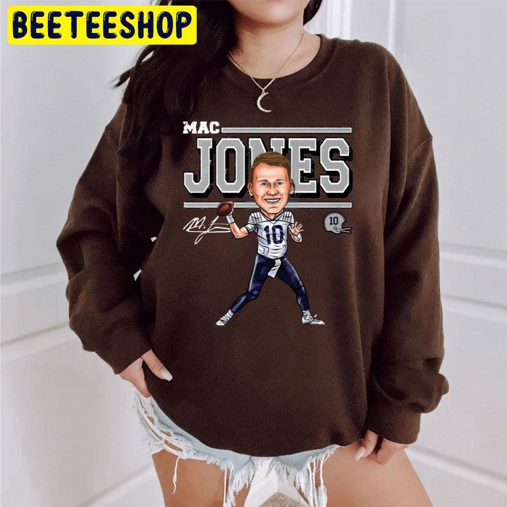 Mac Jones Cartoon Signature Football Player Trending Unisex Sweatshirt Mac Jones Cartoon Signature Football Player Trending Unisex Sweatshirt
