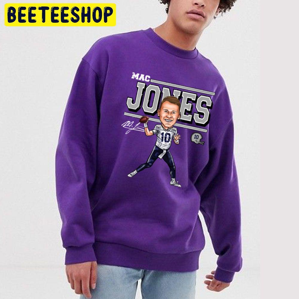 Mac Jones Cartoon Signature Football Player Trending Unisex Sweatshirt Mac Jones Cartoon Signature Football Player Trending Unisex Sweatshirt