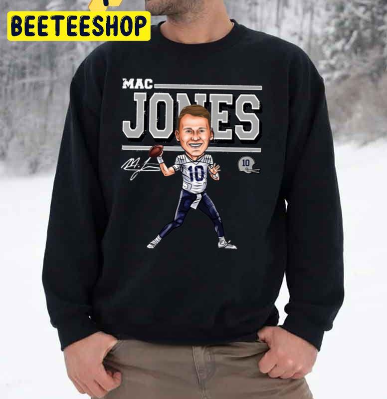 Mac Jones Cartoon Signature Football Player Trending Unisex Sweatshirt Mac Jones Cartoon Signature Football Player Trending Unisex Sweatshirt