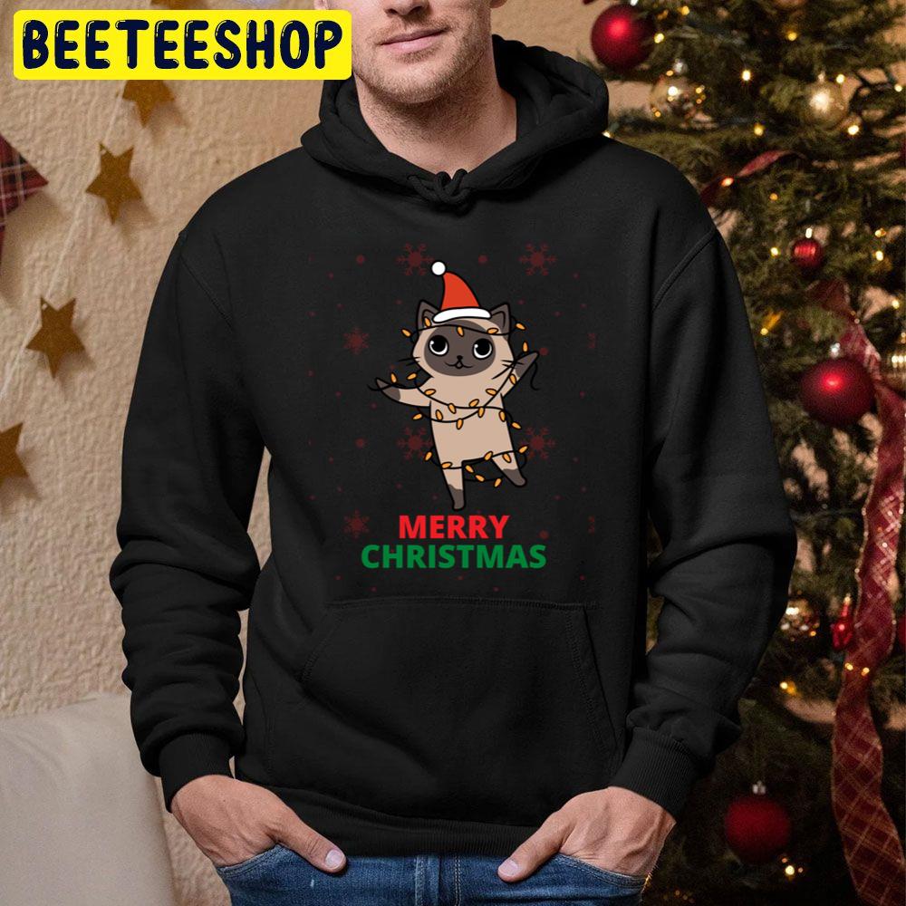 Merry Christmas Cat Animal Large Clothes Trending Unisex Hoodie Merry Christmas Cat Animal Large Clothes Trending Unisex Hoodie