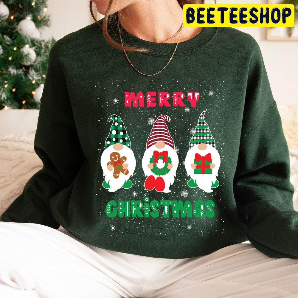 Merry Christmas Gnomies Trending Unisex Hoodie Merry Christmas Gnomies Trending Unisex Hoodie