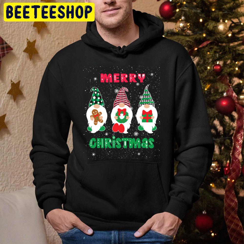 Merry Christmas Gnomies Trending Unisex Hoodie Merry Christmas Gnomies Trending Unisex Hoodie