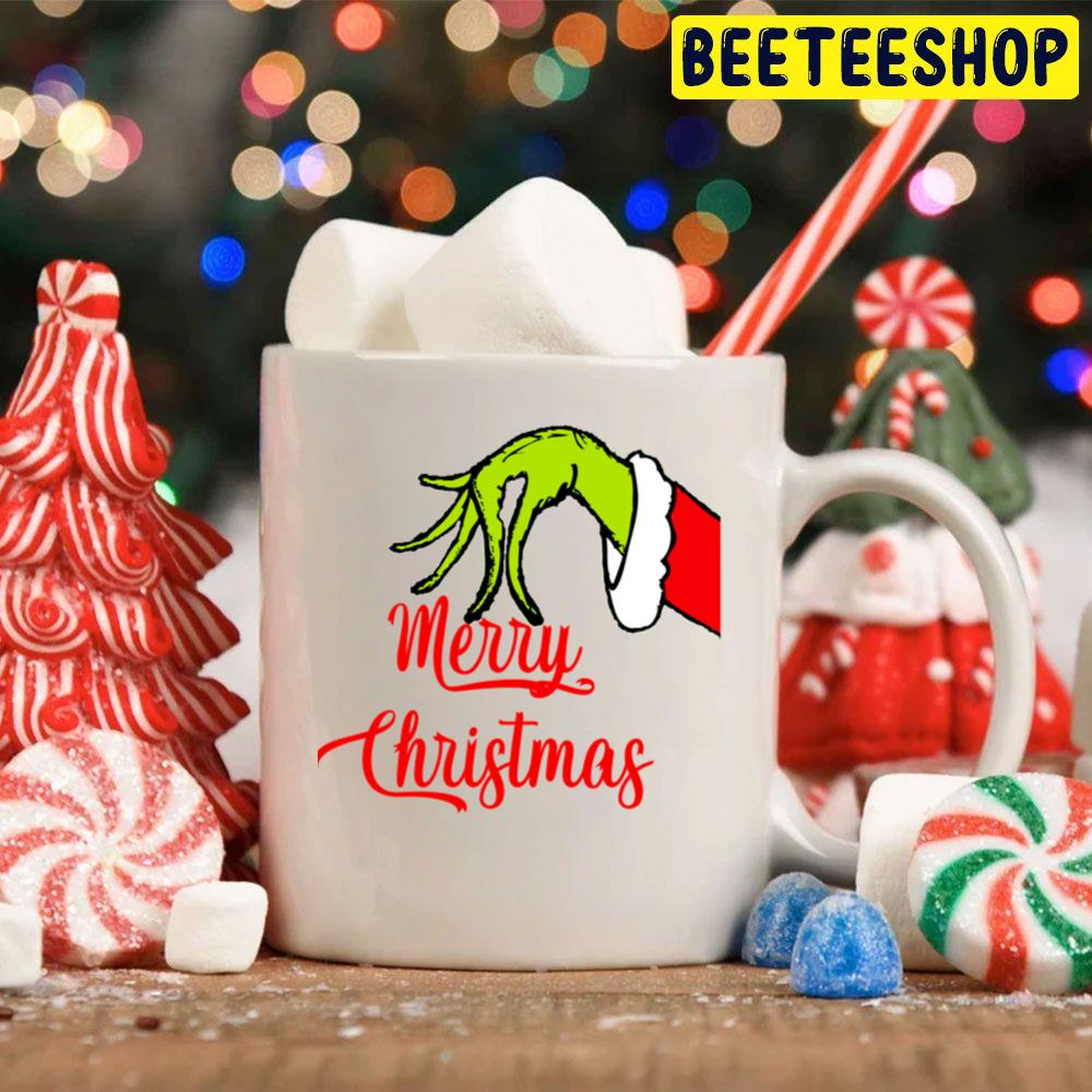 Merry Christmas Grinch Hand Trending Unisex Hoodie Merry Christmas Grinch Hand Trending Unisex Hoodie