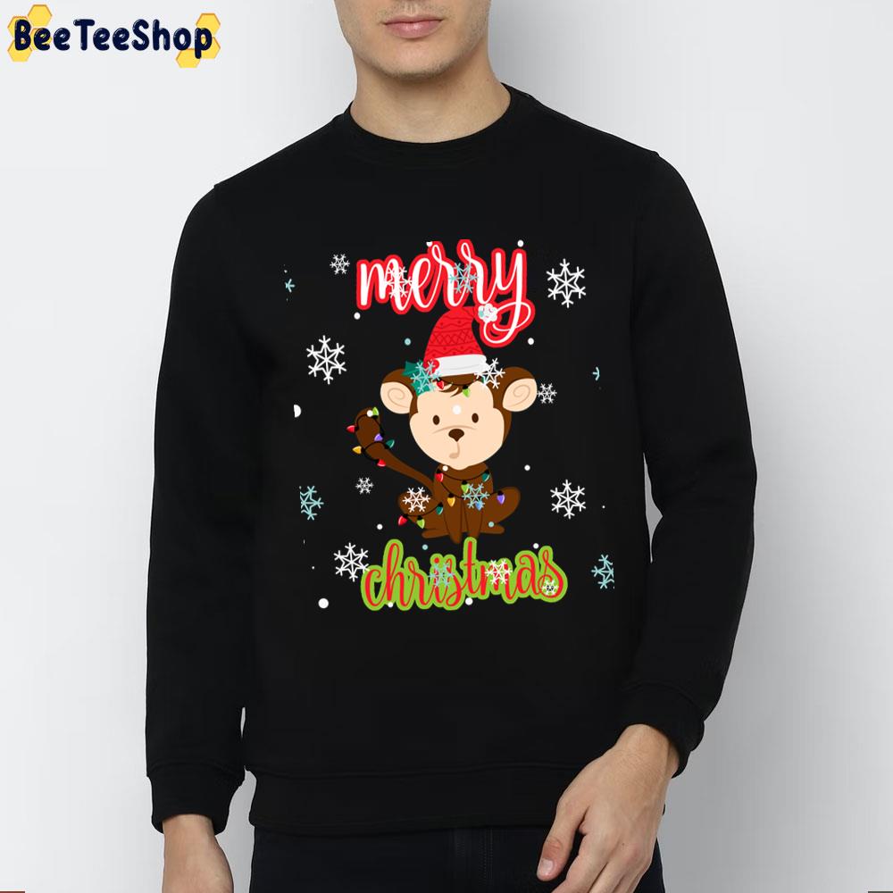 Merry Christmas Monkey Trending Unisex Sweatshirt Merry Christmas Monkey Trending Unisex Sweatshirt