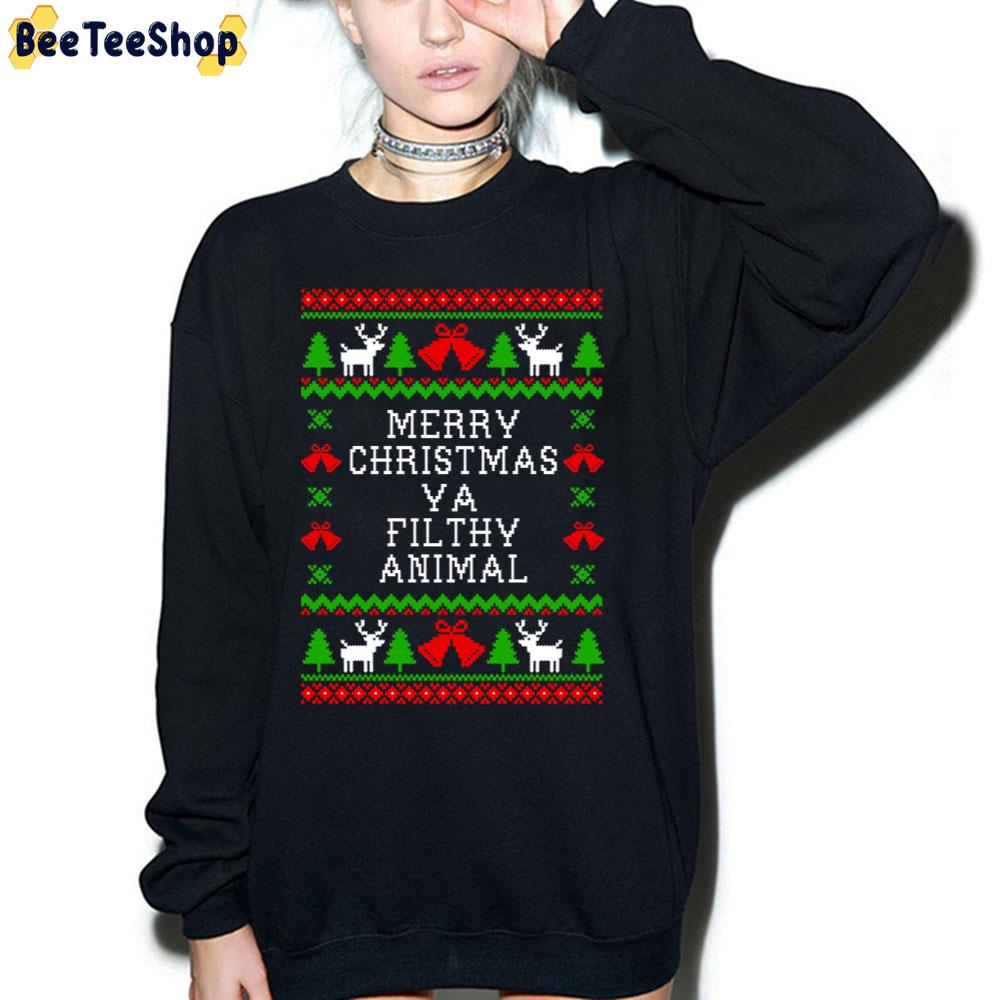 Merry Christmas Ya Filthy Animal Ugly Pattern Trending Unisex Sweatshirt Merry Christmas Ya Filthy Animal Ugly Pattern Trending Unisex Sweatshirt