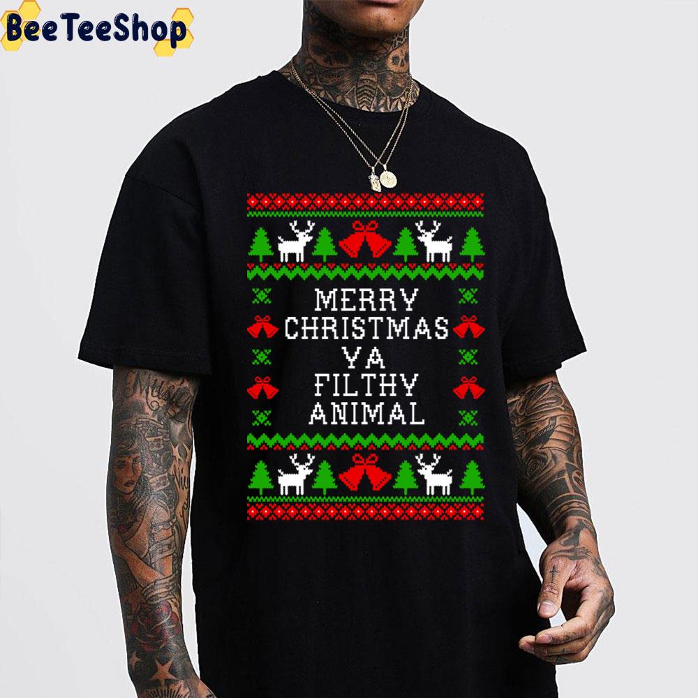 Merry Christmas Ya Filthy Animal Ugly Pattern Trending Unisex Sweatshirt Merry Christmas Ya Filthy Animal Ugly Pattern Trending Unisex Sweatshirt