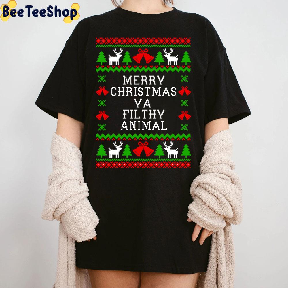 Merry Christmas Ya Filthy Animal Ugly Pattern Trending Unisex Sweatshirt Merry Christmas Ya Filthy Animal Ugly Pattern Trending Unisex Sweatshirt
