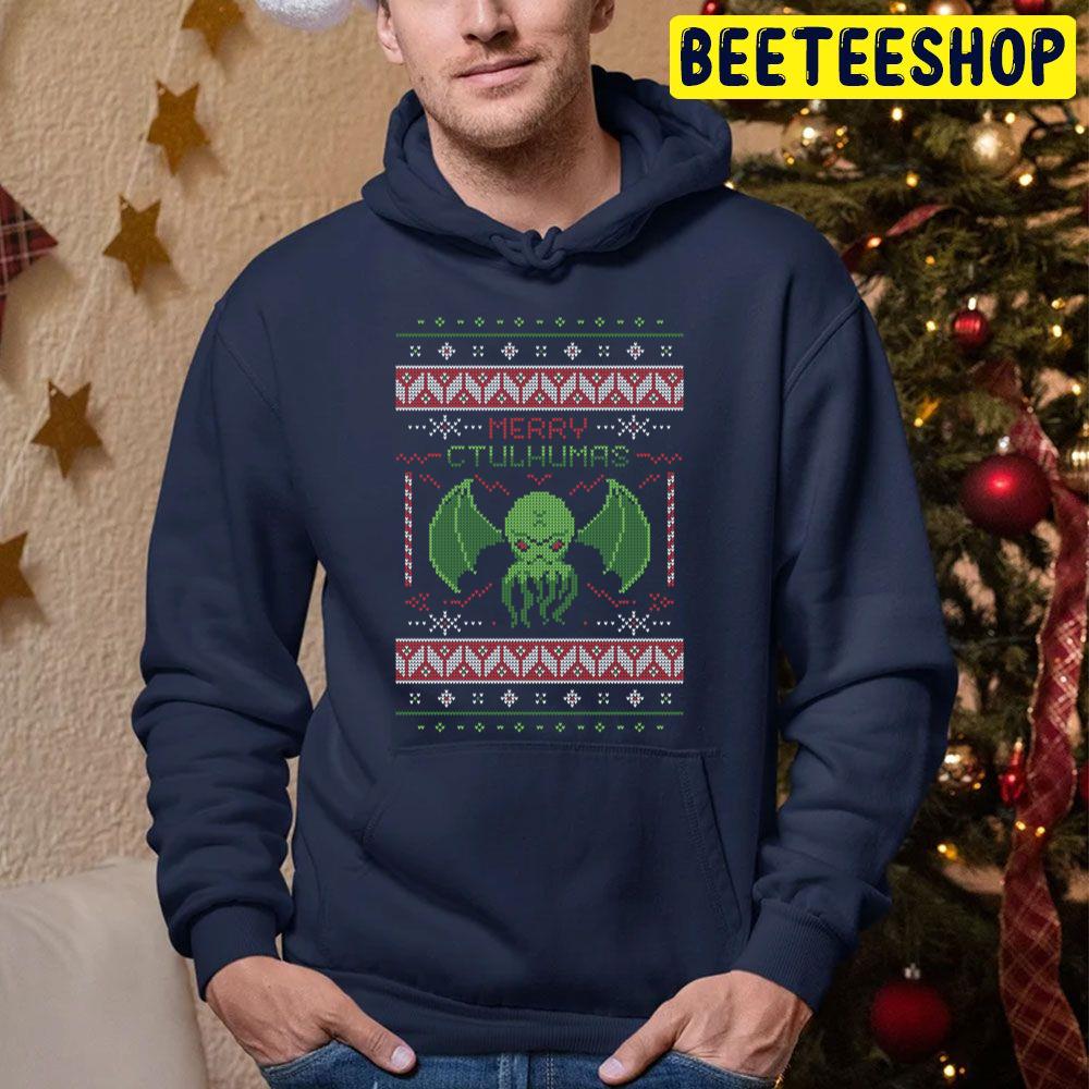 Merry Cthulhumas Knit Christmas Cthulhu Trending Unisex Hoodie Merry Cthulhumas Knit Christmas Cthulhu Trending Unisex Hoodie