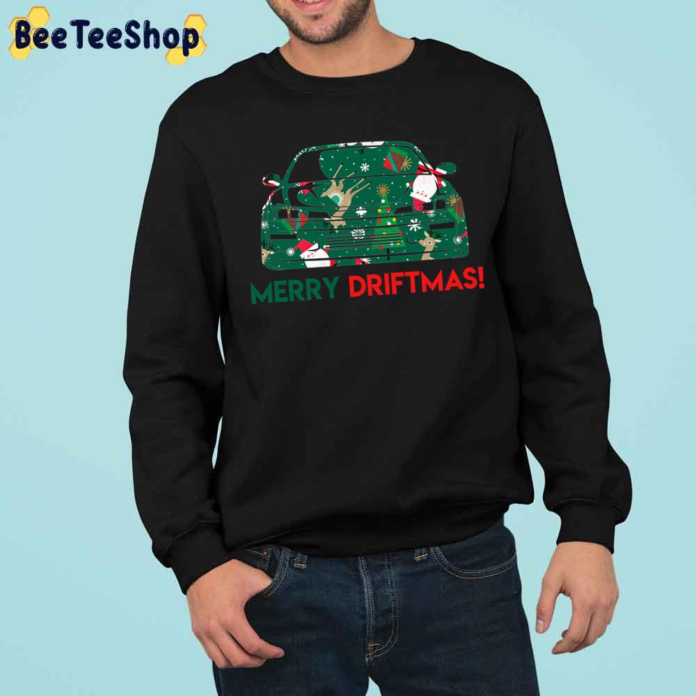 Merry Driftmas Nissan Christmas Trending Unisex Sweatshirt Merry Driftmas Nissan Christmas Trending Unisex Sweatshirt