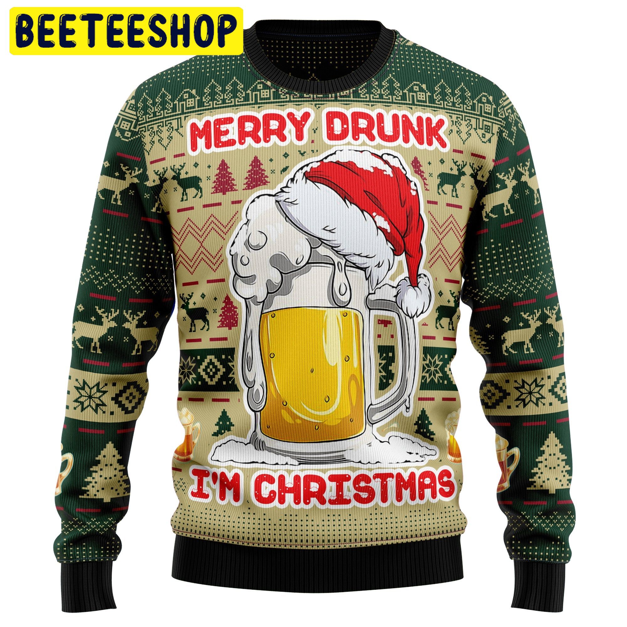 Merry Drunk Trending Ugly Christmas Sweatshirt Merry Drunk Trending Ugly Christmas Sweatshirt