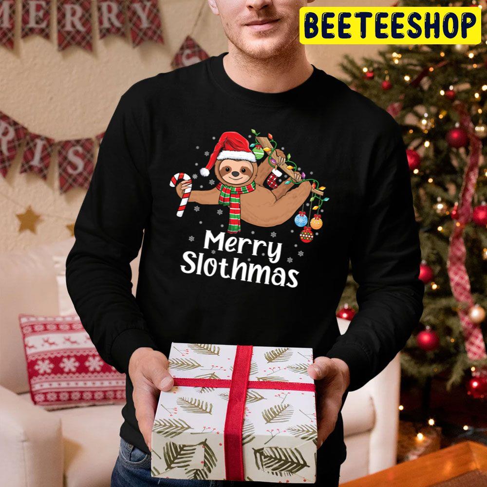Merry Slothmas Christmas Trending Unisex Hoodie Merry Slothmas Christmas Trending Unisex Hoodie