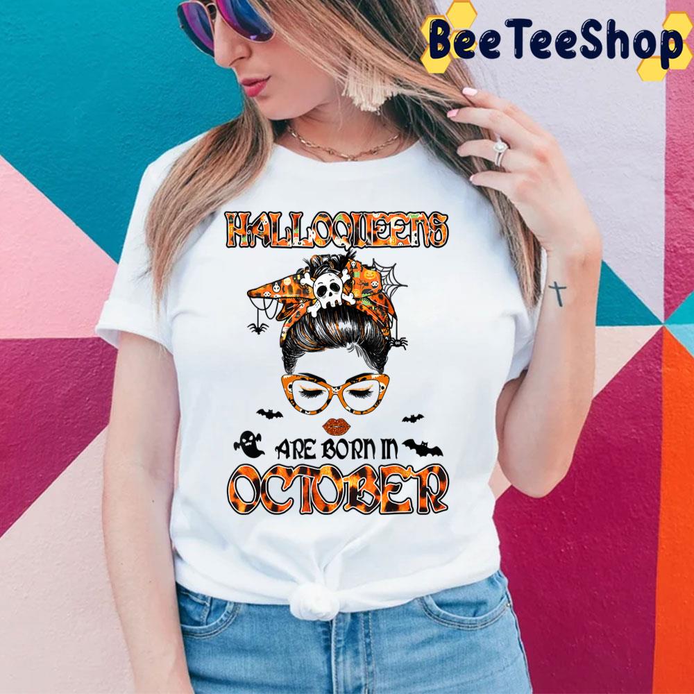 Messy Bun Witch Halloqueen Are Born In October Birthday Trending Unisex Sweatshirt Messy Bun Witch Halloqueen Are Born In October Birthday Trending Unisex Sweatshirt