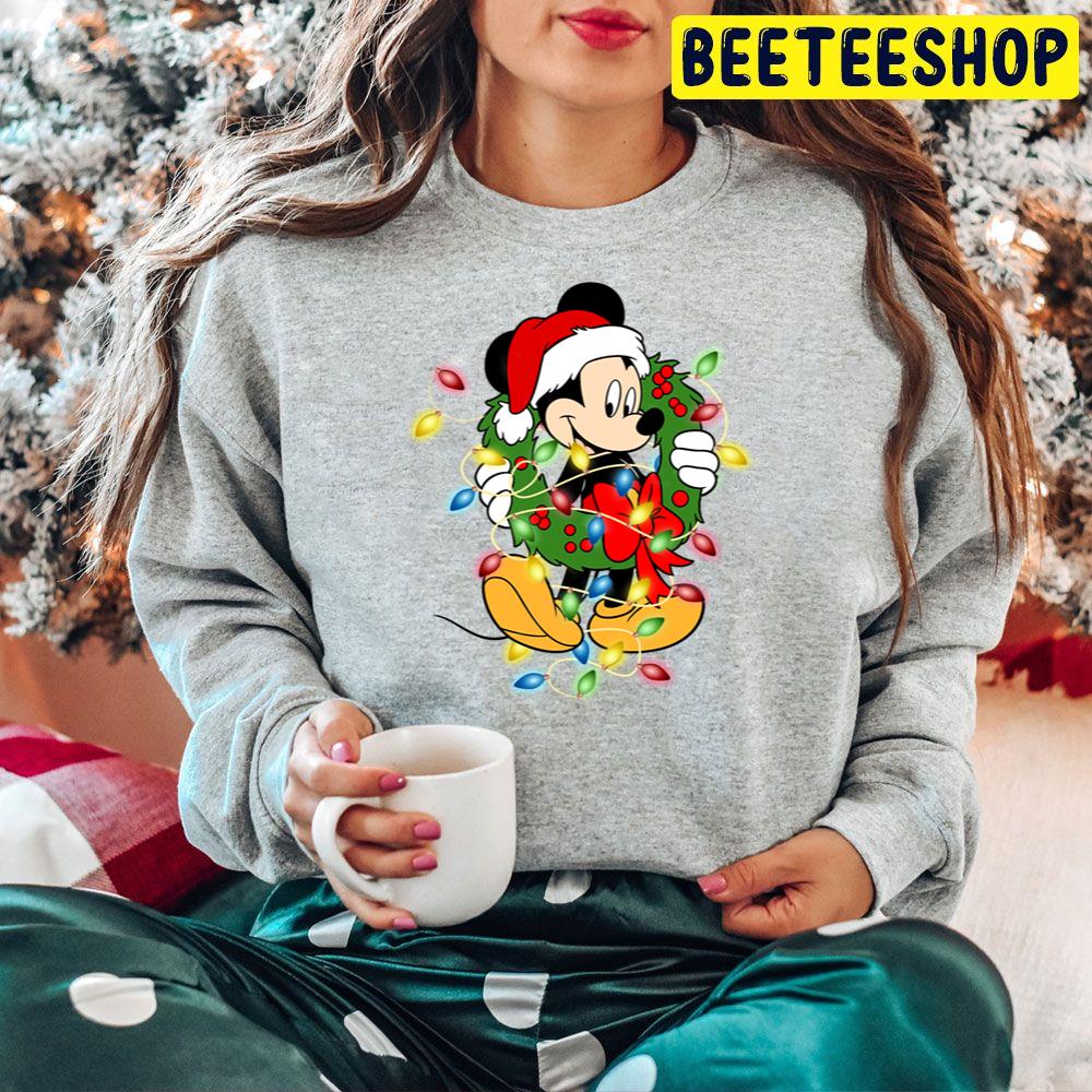 Mickey Christmas Light Trending Unisex Hoodie Mickey Christmas Light Trending Unisex Hoodie