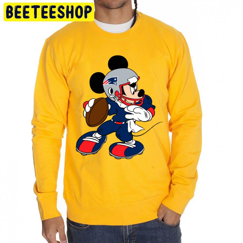 Mickey New England Patriots Football Trending Unisex Sweatshirt Mickey New England Patriots Football Trending Unisex Sweatshirt