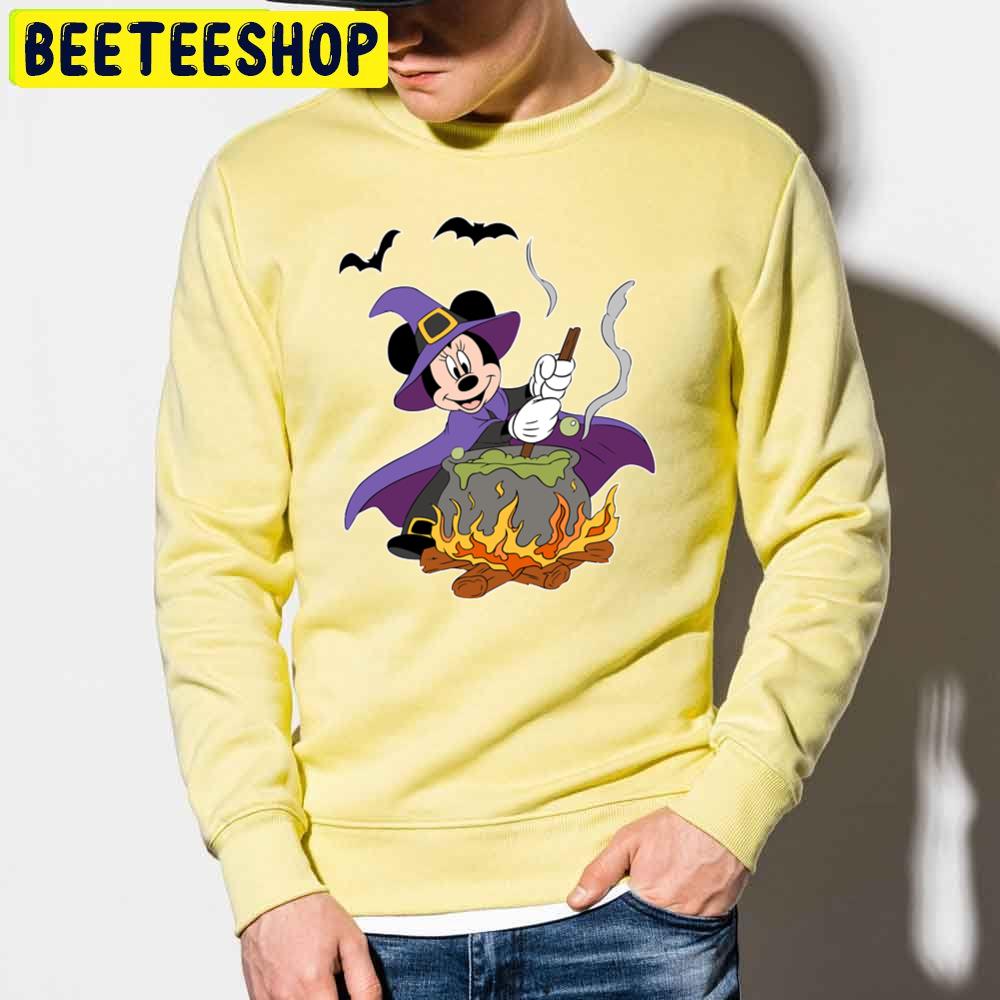 Minnie Witch Cauldron Halloween Trending Unisex Sweatshirt Minnie Witch Cauldron Halloween Trending Unisex Sweatshirt