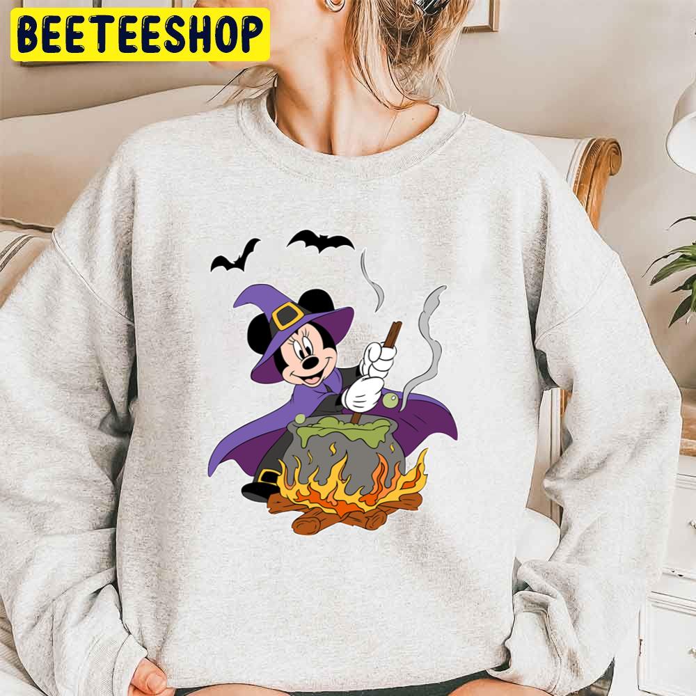 Minnie Witch Cauldron Halloween Trending Unisex Sweatshirt Minnie Witch Cauldron Halloween Trending Unisex Sweatshirt