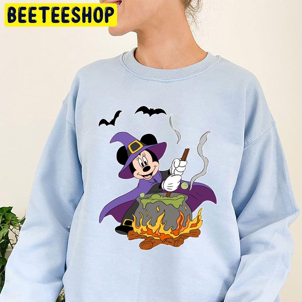 Minnie Witch Cauldron Halloween Trending Unisex Sweatshirt Minnie Witch Cauldron Halloween Trending Unisex Sweatshirt