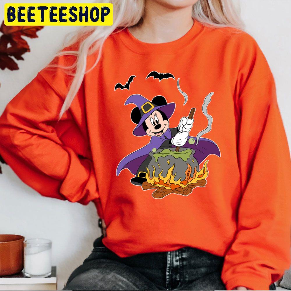 Minnie Witch Cauldron Halloween Trending Unisex Sweatshirt Minnie Witch Cauldron Halloween Trending Unisex Sweatshirt