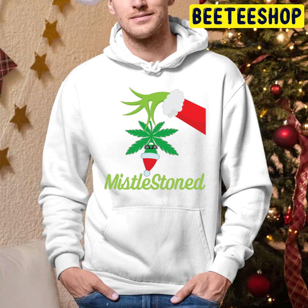 Mistlestoned Grinch And Weed Christmas Trending Unisex Hoodie Mistlestoned Grinch And Weed Christmas Trending Unisex Hoodie