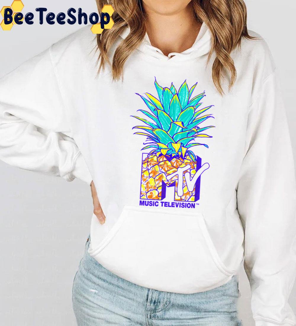 Mtv Pineapple Colorful Logo Music Television Graphic Trending Unisex Sweatshirt Mtv Pineapple Colorful Logo Music Television Graphic Trending Unisex Sweatshirt