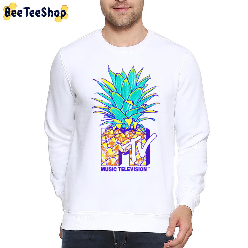 Mtv Pineapple Colorful Logo Music Television Graphic Trending Unisex Sweatshirt Mtv Pineapple Colorful Logo Music Television Graphic Trending Unisex Sweatshirt