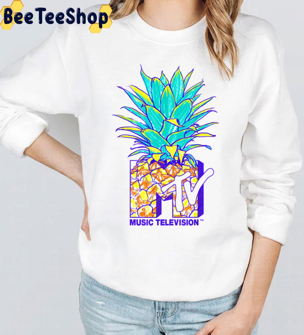 Mtv Pineapple Colorful Logo Music Television Graphic Trending Unisex Sweatshirt Mtv Pineapple Colorful Logo Music Television Graphic Trending Unisex Sweatshirt
