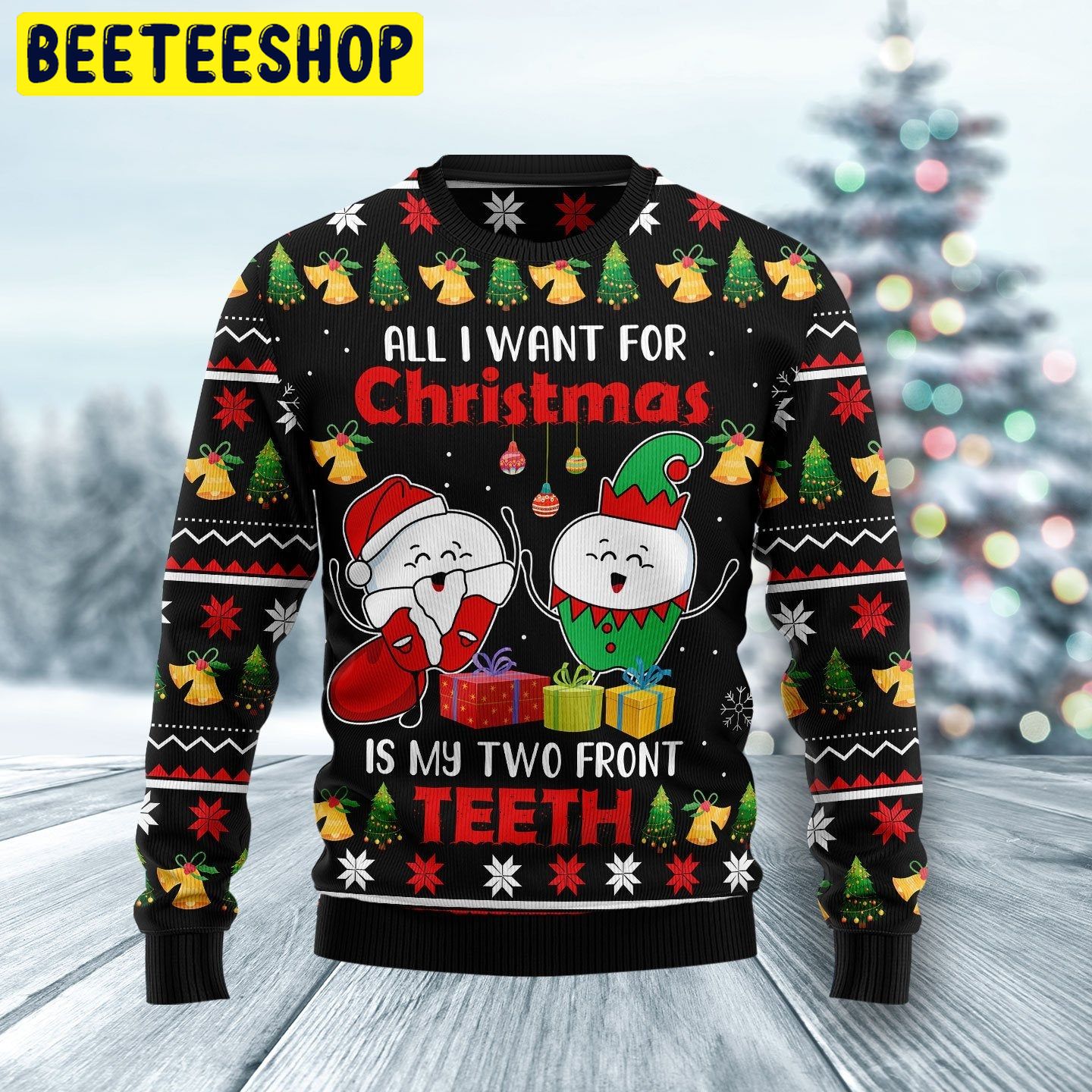 My Two Front Teeth Trending Ugly Christmas Sweatshirt My Two Front Teeth Trending Ugly Christmas Sweatshirt