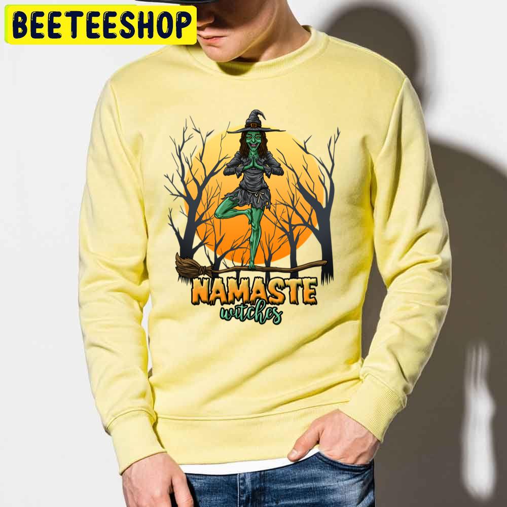 Namaste Witches Halloween Yoga Trending Unisex Sweatshirt Namaste Witches Halloween Yoga Trending Unisex Sweatshirt