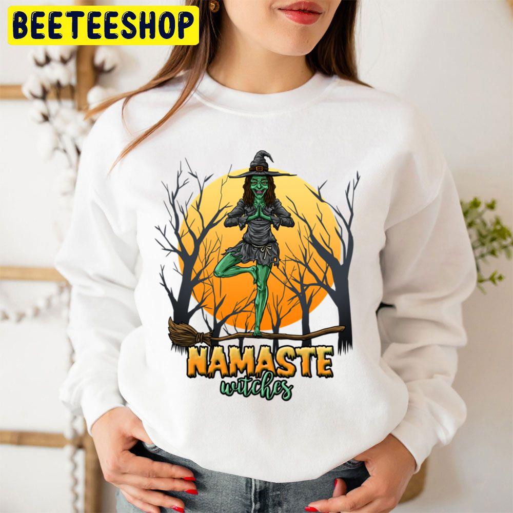Namaste Witches Halloween Yoga Trending Unisex Sweatshirt Namaste Witches Halloween Yoga Trending Unisex Sweatshirt