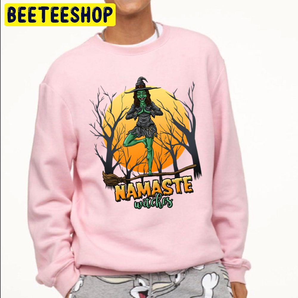 Namaste Witches Halloween Yoga Trending Unisex Sweatshirt Namaste Witches Halloween Yoga Trending Unisex Sweatshirt