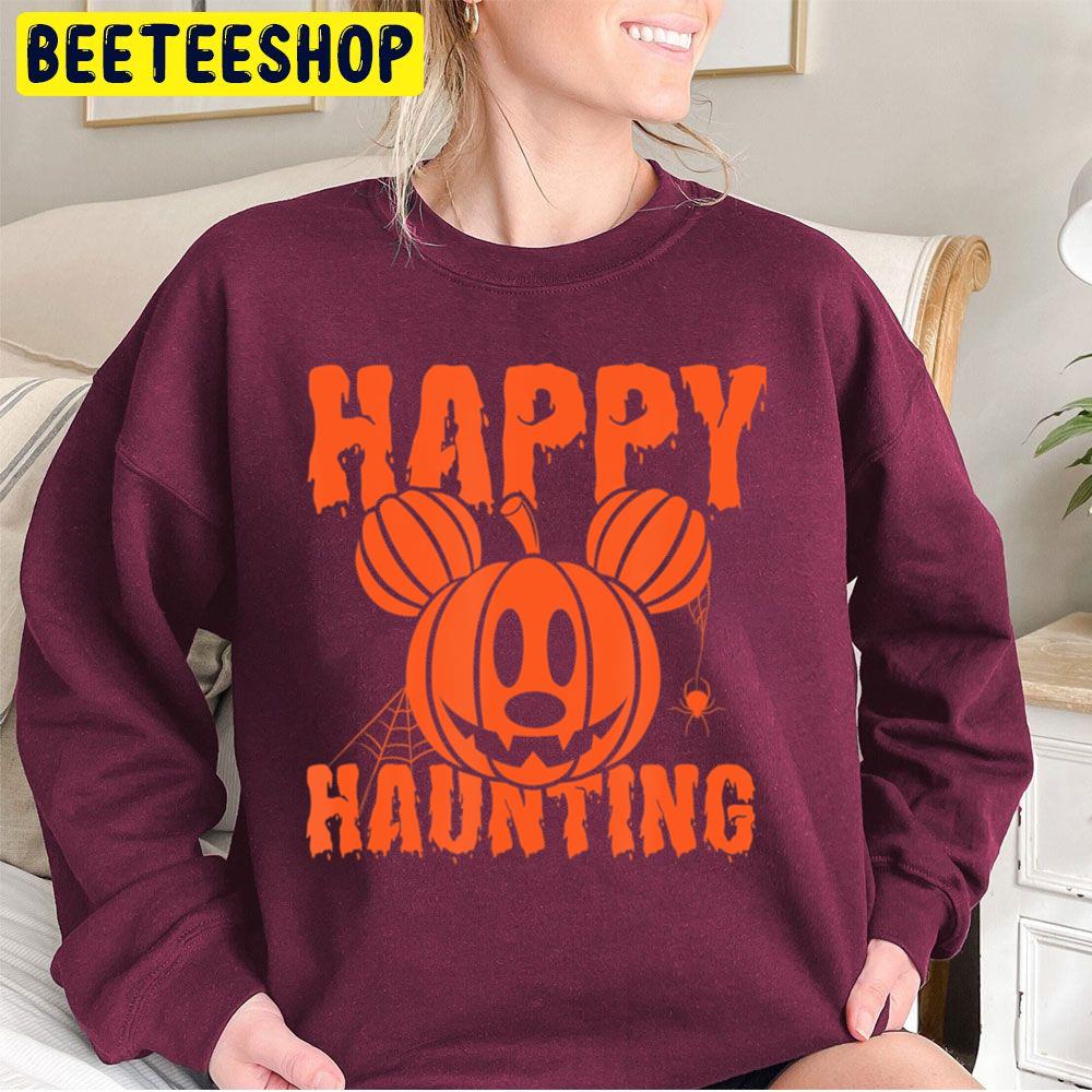 Nice Mickey And Friends Halloween Mickey Happy Haunting New Unisex Sweatshirt Nice Mickey And Friends Halloween Mickey Happy Haunting New Unisex Sweatshirt