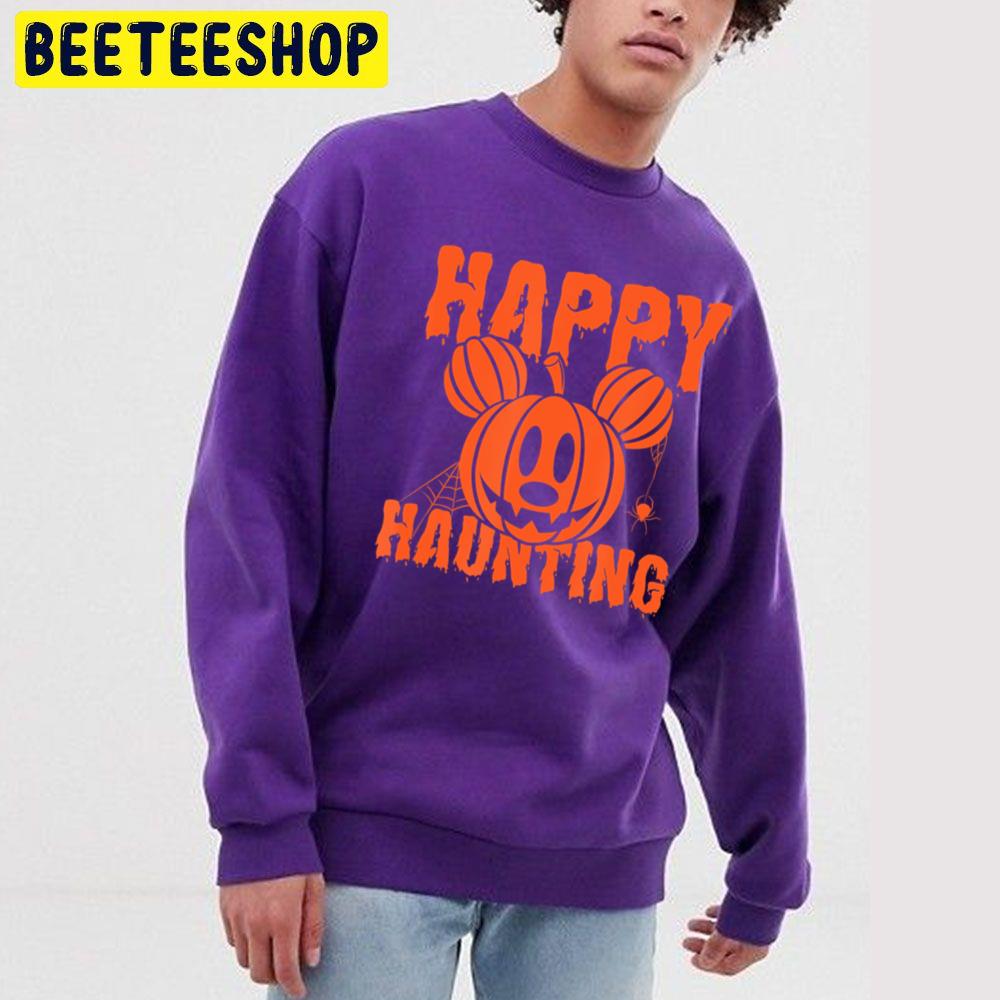 Nice Mickey And Friends Halloween Mickey Happy Haunting New Unisex Sweatshirt Nice Mickey And Friends Halloween Mickey Happy Haunting New Unisex Sweatshirt