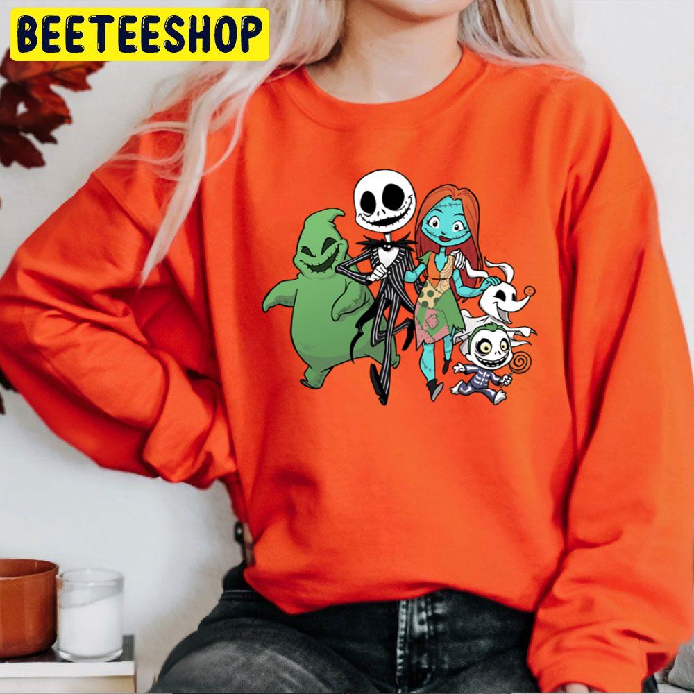 Nightmare Before Christmas Friends Halloween Trending Unisex Sweatshirt Nightmare Before Christmas Friends Halloween Trending Unisex Sweatshirt